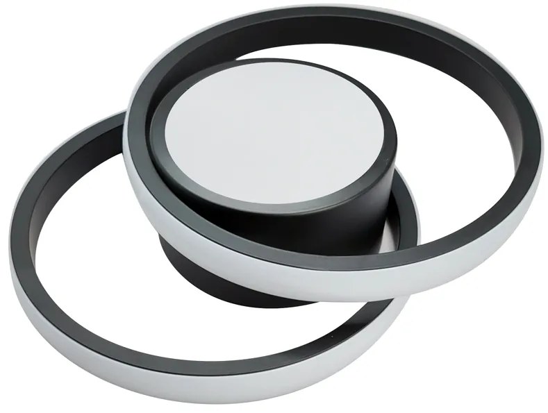 POWERTECH LED φωτιστικό οροφής HLL-0085, 32W, 4000K, 27x21cm, μαύρο