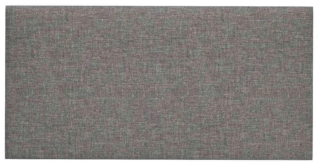 vidaXL Πάνελ Τοίχου 12 τεμ. Ανοιχτό Γκρι 30x15 εκ. 0,54 μ² Υφασμάτινα