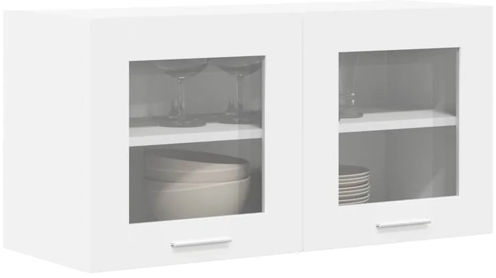 vidaXL Κρεμαστό ντουλάπι Λευκό 80 x 31 x 40 εκ Επεξεργασμένο ξύλο