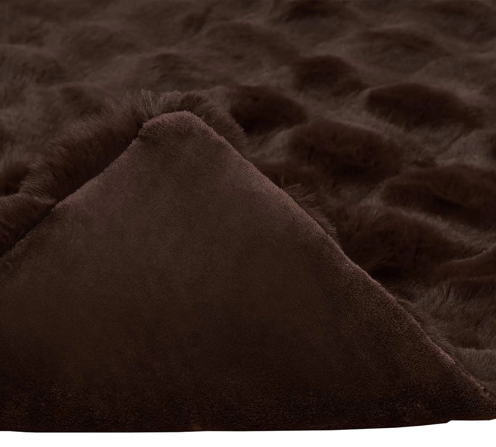 vidaXL Ψεύτικη κουβέρτα από κουνέλι Καμηλοπάρδαλη 220 x 240 cm