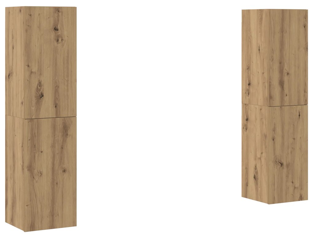 vidaXL Σετ επίπλου τηλεόρασης 4 pcs artisan δρυς 30.5 x 30 x 60 εκ.