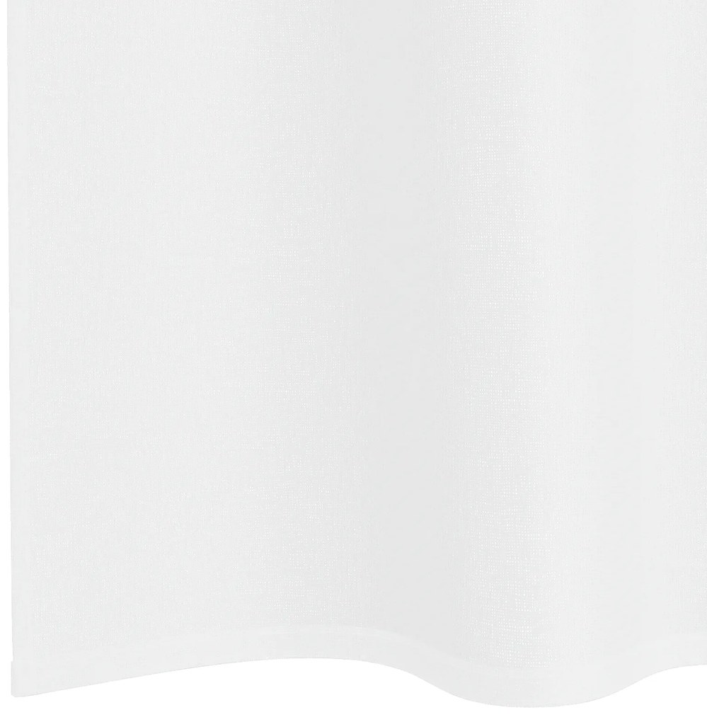 vidaXL Κουρτίνες με κουρτίνες 2 pcs Λευκό 140 x 225 cm Πολυεστέρας