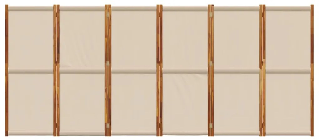 vidaXL Διαχωριστικό Δωματίου με 6 Πάνελ Taupe 420 x 180 εκ.