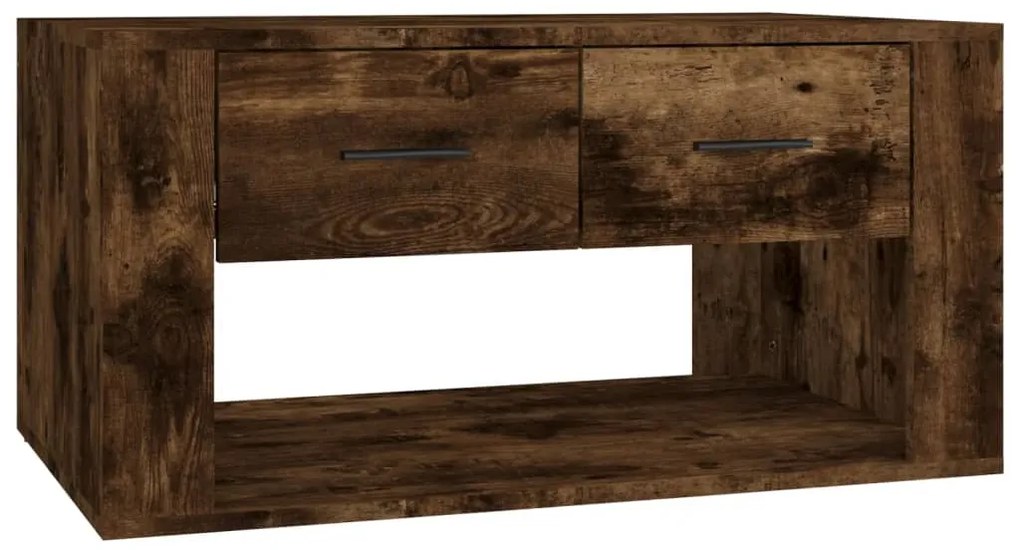 vidaXL Τραπεζάκι Σαλονιού Καπνιστή Δρυς 80x50x40 εκ. Επεξεργασμ. Ξύλο