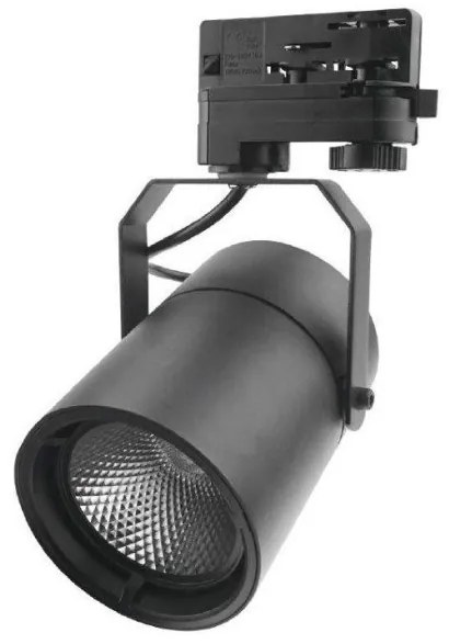 Σποτ Ράγας 4-Line LED 30W COB IRIS μαύρο λευκό Led Space Lights-2112015-Μαύρο 2112015