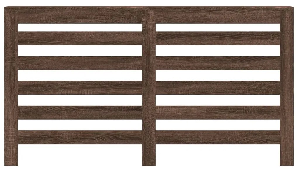 vidaXL Κάλυμμα Καλοριφέρ Καφέ Δρυς 149x20x82 εκ. Επεξεργασμένο Ξύλο