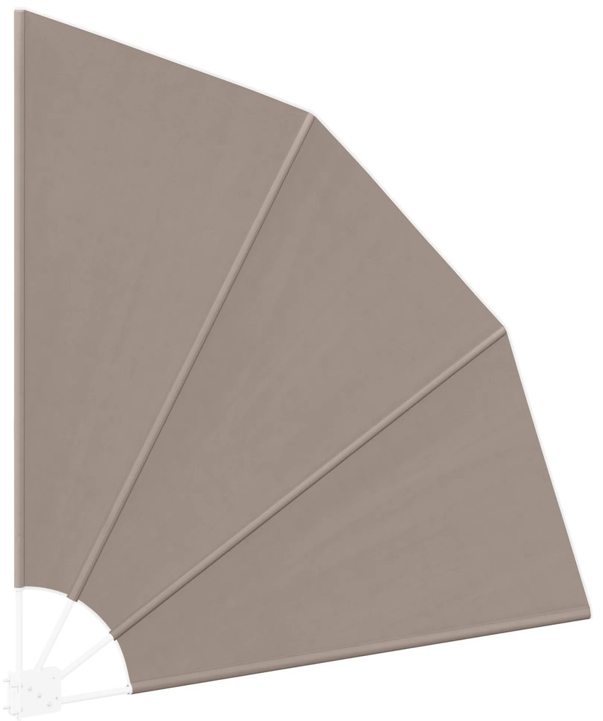 vidaXL Αδιάφανο σκίαστρο μπαλκονιού Taupe 160 x 160 cm ύφασμα