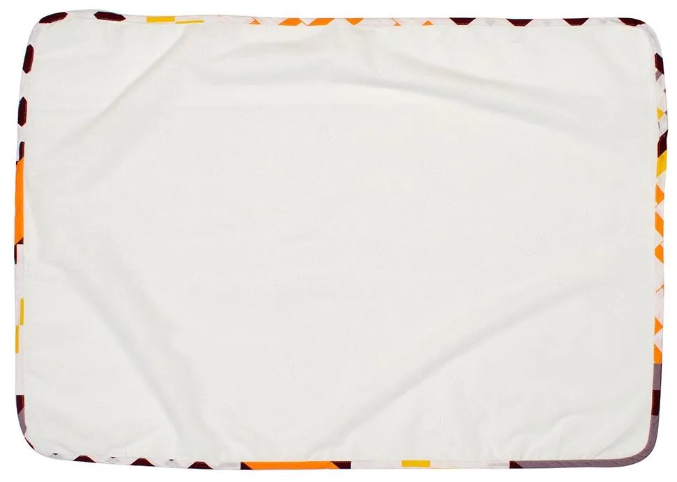 Σελτεδάκι Βρεφικό Αδιάβροχο 117 Orange-Bordo DimCol 50x80cm 100% Βαμβάκι