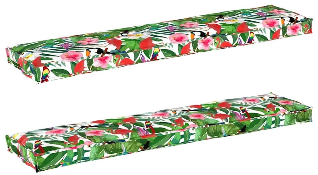 vidaXL Σετ Μαξιλαριών Πάγου 2 pcs Τροπική ζούγκλα 180 x 40 x 8 εκ.
