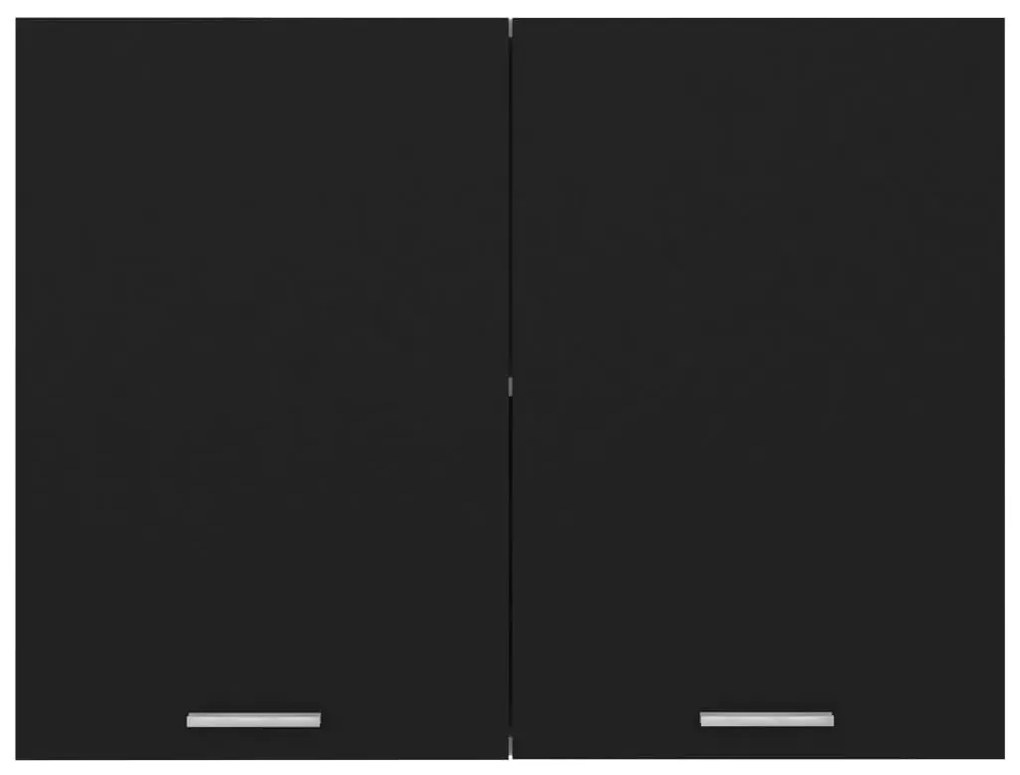 vidaXL Κρεμαστό Ντουλάπι "Lyon" Μαύρο 80x31x60 εκ. από Τεχνητό Ξύλο