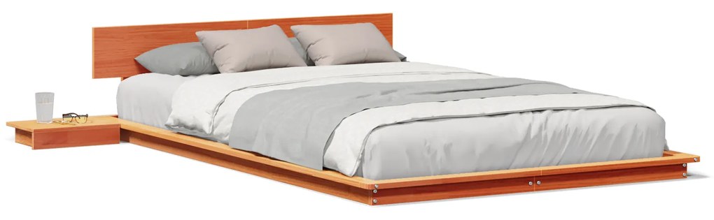 vidaXL Σκελετός Κρεβατιού Καφέ 120 x 200 cm ξύλο