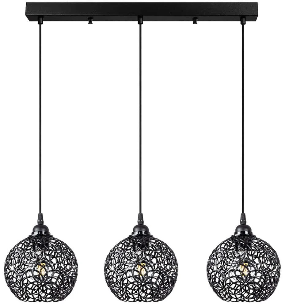 Φωτιστικό Οροφής - Ράγα Hay 942FLG1451 69x17x113cm 3xE27 40W Black Opviq
