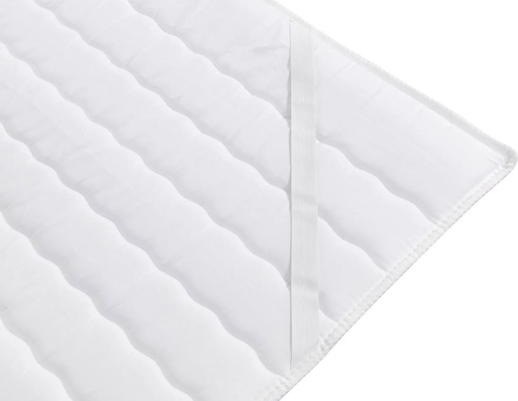 Επενδυμένο κρεβάτι Flo με στρώμα και ανώστρωμα-Mauro-140 x 200