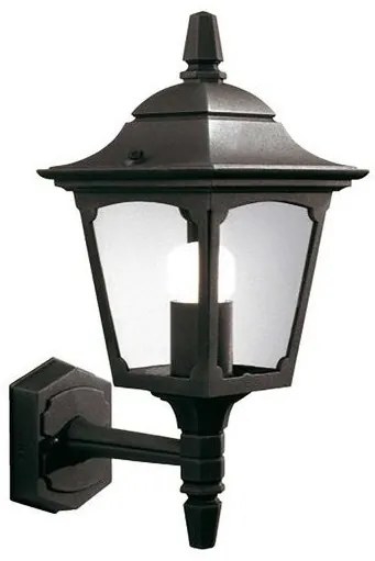 Φανάρι  Απλίκα Φωτιστικό Τοίχου 1xE27  Μαύρο  IP44  Up   38cm  Chapel Mini CPM1-BLACK Elstead Lighting-CPM1-BLACK-Μαύρο CPM1-BLACK