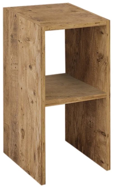Κομοδίνο - Τραπεζάκι βοηθητικό Tagore Megapap χρώμα pine oak 30x30x60εκ.