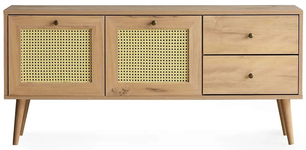 Έπιπλο Τηλεόρασης Patara 854KLN3028 140x40x60cm Oak