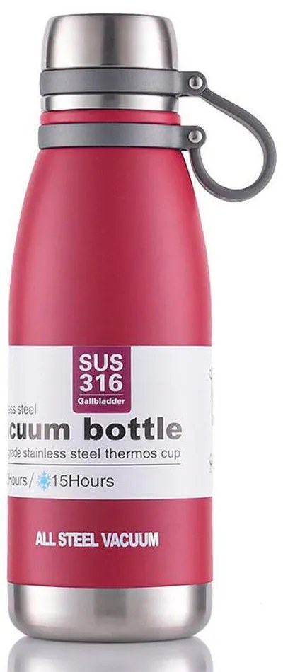 Μπουκάλι Θερμός με Ιμάντα Μεταφοράς 800ml JB-6065 Φούξια