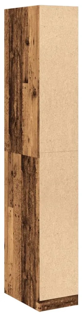 vidaXL Ντουλάπα Όψη Παλαιού Ξύλου 30x50x200 εκ. από Επεξεργασμένο Ξύλο