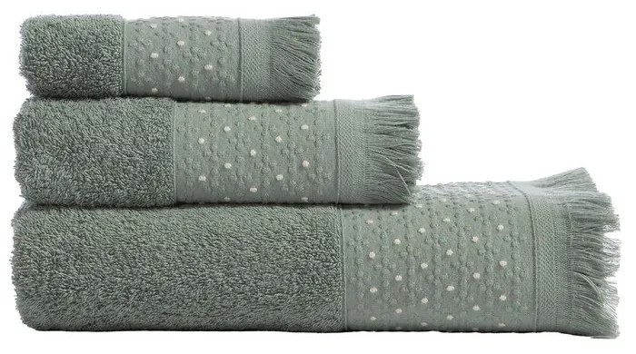 Πετσέτες Zasmen (Σετ 3τμχ) Green Nef-Nef Homeware Σετ Πετσέτες 70x140cm 100% Βαμβάκι