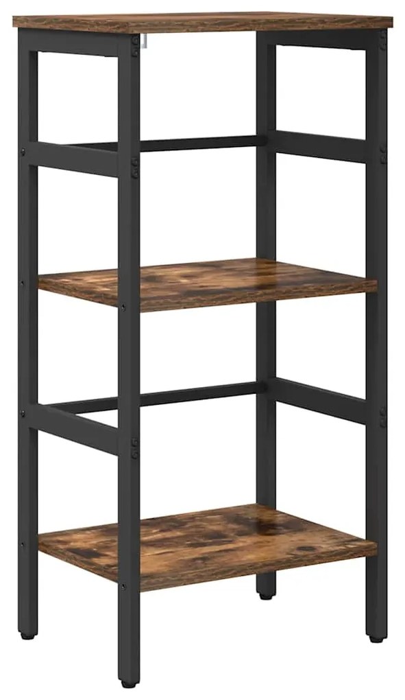 vidaXL Ράφι Βιβλίων Καπνιστό Δρύς 40 x 29,5 x 81 εκ Επεξεργασμένο ξύλο