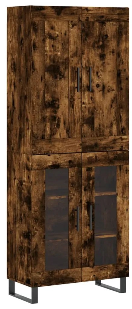 vidaXL Ντουλάπι Καπνιστή Δρυς 69,5x34x180 εκ. από Επεξεργασμένο Ξύλο