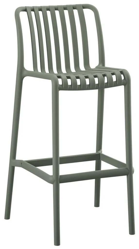 Σκάμπο Bar Πολυπροπυλενίου Convee Dark Olive 38,5x49,5x102Υεκ.