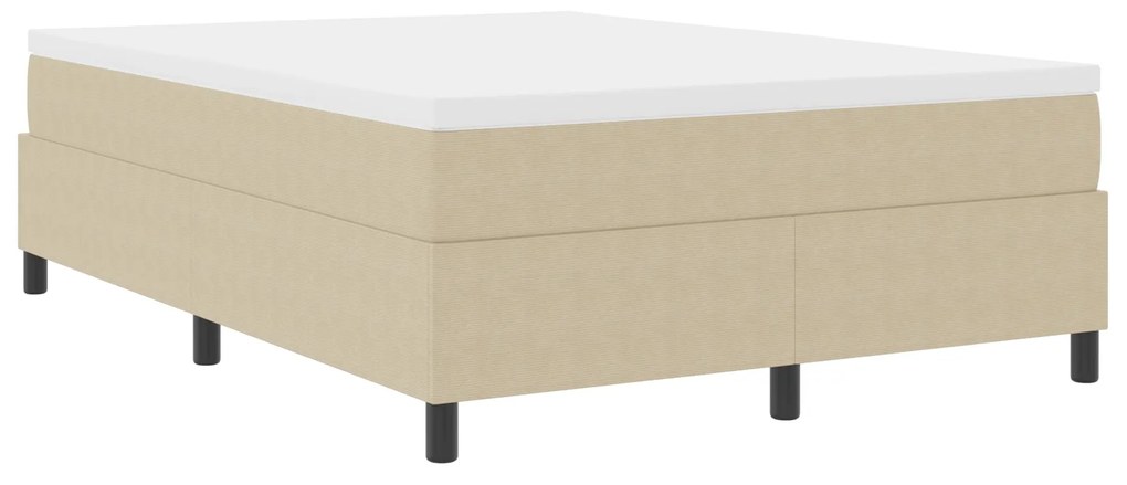 vidaXL Κρεβάτι Box Spring Ανοιχτό Πράσινο Γκρι 140x200 εκ Κορντούρα