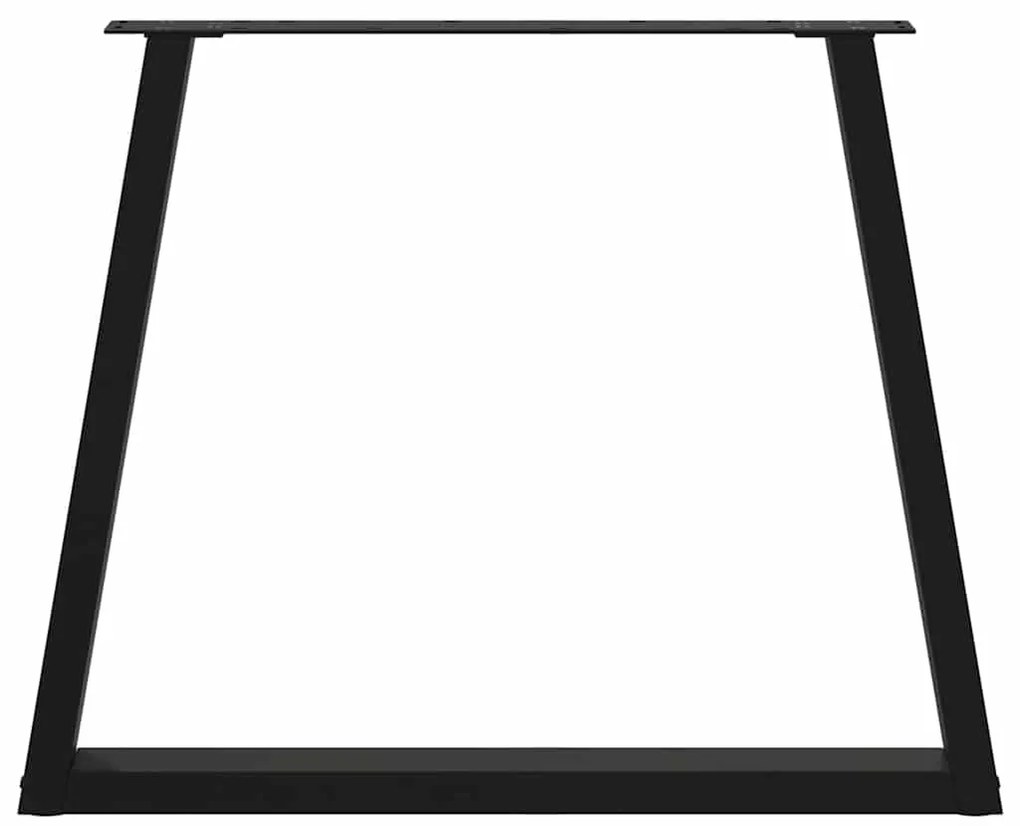 vidaXL Πόδια Τραπεζαρίας Σχήματος V 3 τεμ. Μαύρο 70x(72-73,3) εκ. Ατσάλι