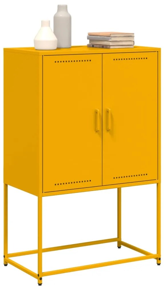 vidaXL Ντουλάπι Μουσταρδί 68,5x38,5x107 εκ. από Ατσάλι