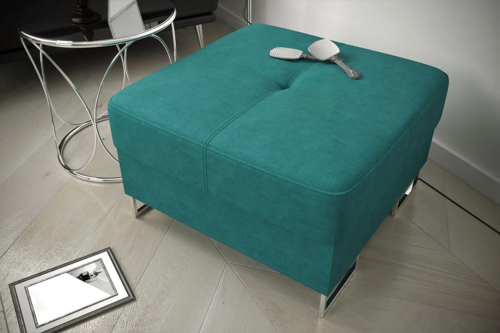 Πουφ Gelito plus-Petrol-70 x 70 x45