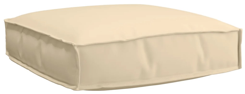 vidaXL Μαξιλάρι Παλέτας για Καθίσμα Μπεζ 60x60x12 εκ. Ύφασμα Oxford