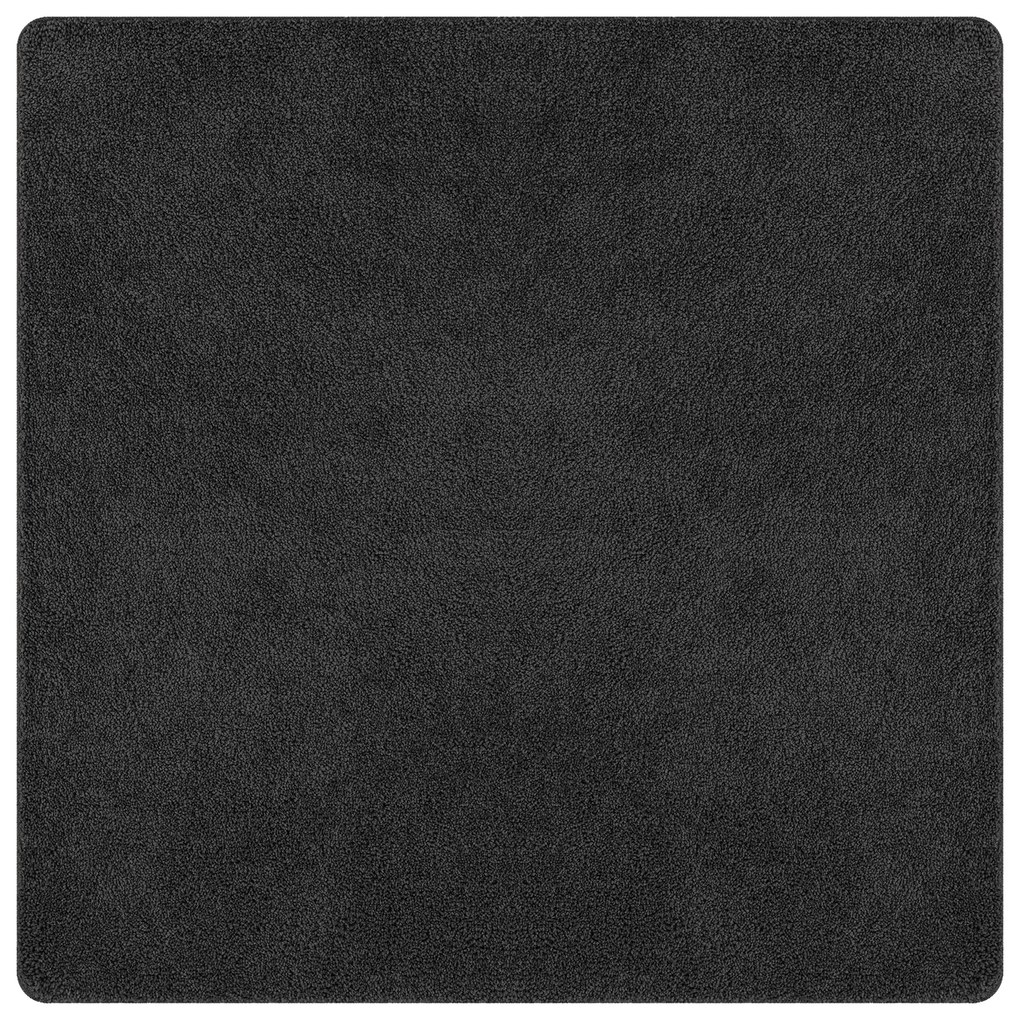 vidaXL Χαλί shaggy με λατέξ γκρι 120x120 εκ.