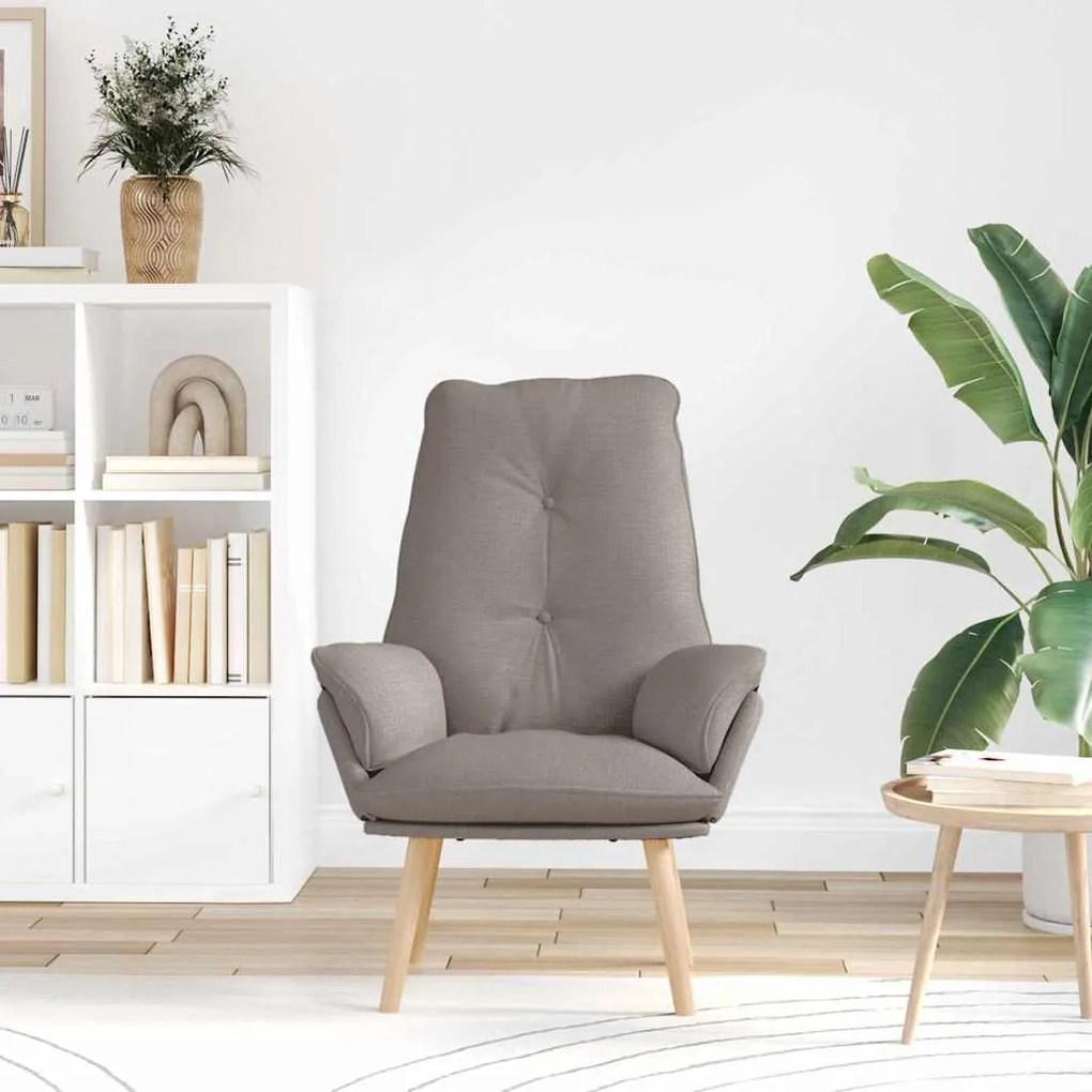 vidaXL Χαλαρωτική Πολυθρόνα Taupe 69 x 74 x 93 εκ. ύφασμα