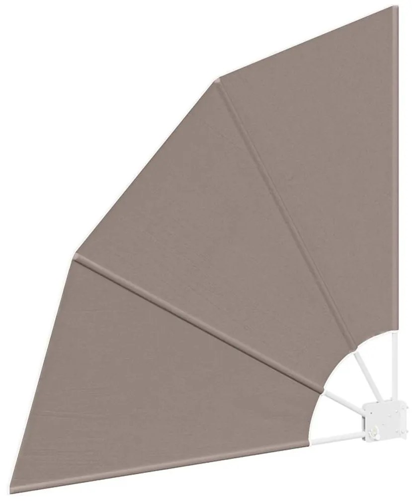 vidaXL Αδιάφανο σκίαστρο μπαλκονιού Taupe 115 x 115 εκ ύφασμα