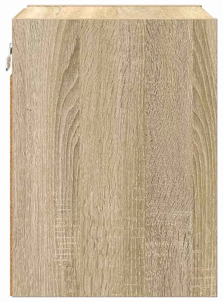 vidaXL Κρεμαστό ντουλάπι με αποθήκευση Δρύς Sonoma 30 x 29,5 x 40 εκ.