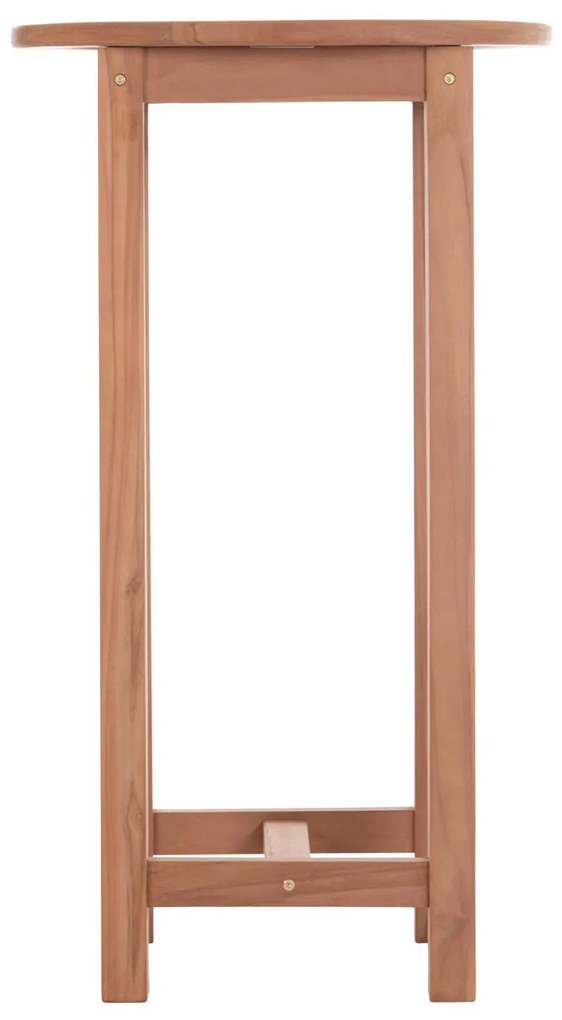 Τραπέζι - Σταντ Μπάρ Στρόγγυλο PRESSCOT C18114 Ξύλο Teak Φυσικό Φ60x105Υ εκ. 60x60x105 εκ.