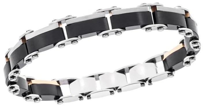 Βραχιόλι Senza Men&#039;s Steel Double Face