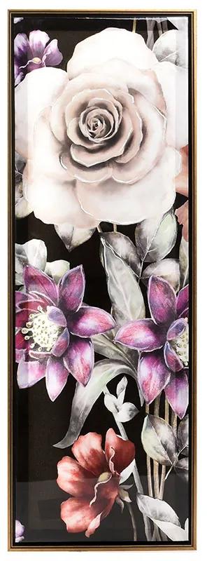 Πίνακας Printed Λουλούδια 30x90cm