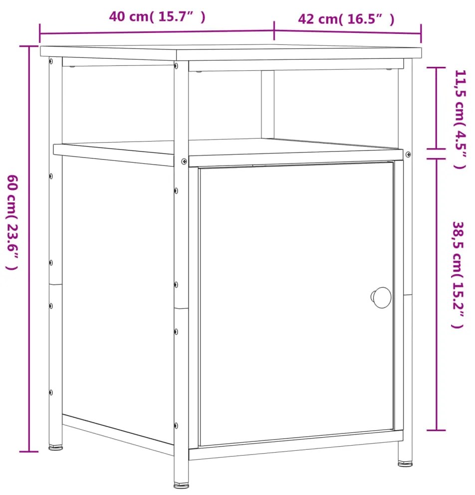 ΚΟΜΟΔΙΝΟ ΚΑΠΝΙΣΤΗ ΔΡΥΣ 40X42X60 ΕΚ. ΑΠΟ ΕΠΕΞΕΡΓΑΣΜΕΝΟ ΞΥΛΟ 826037