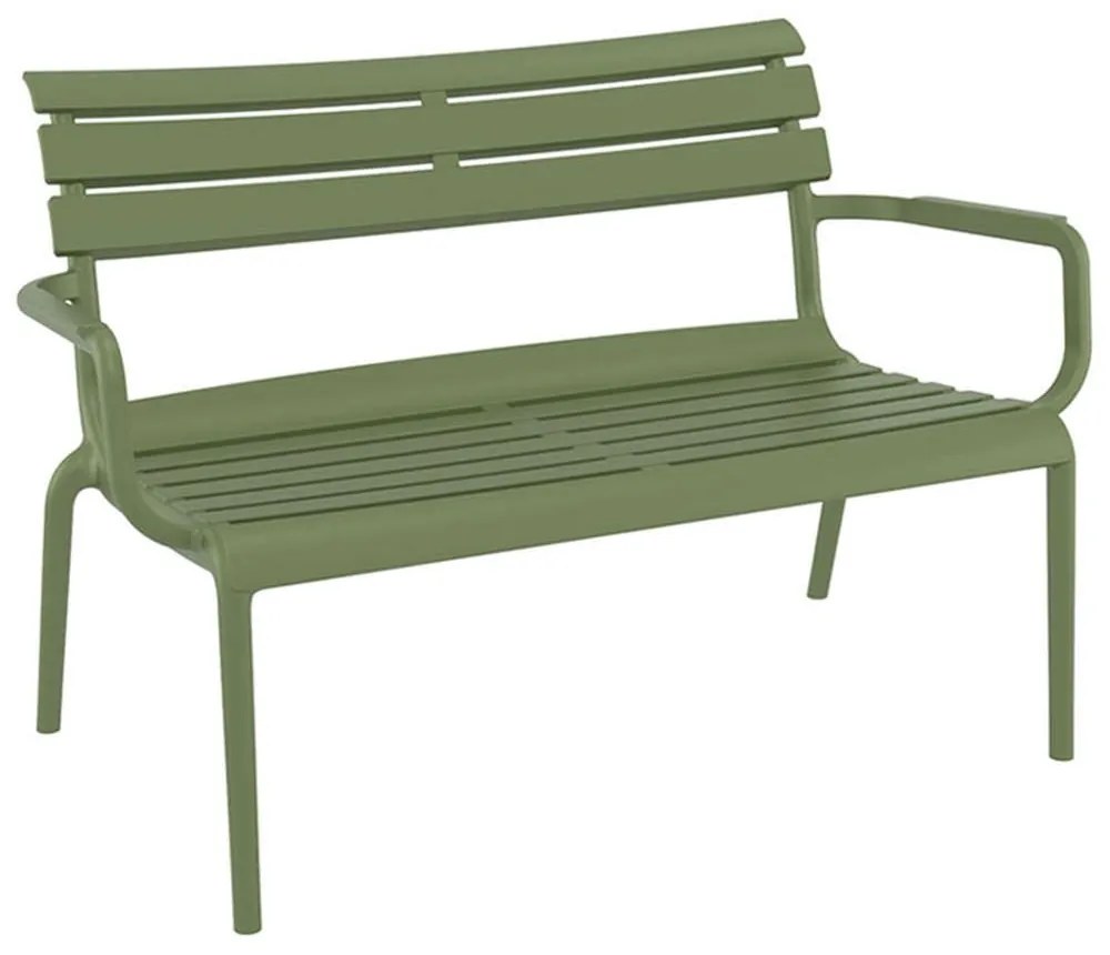 Καναπές - Παγκάκι Paris 20.0859 116x70x75cm Olive Green Διθέσιος
