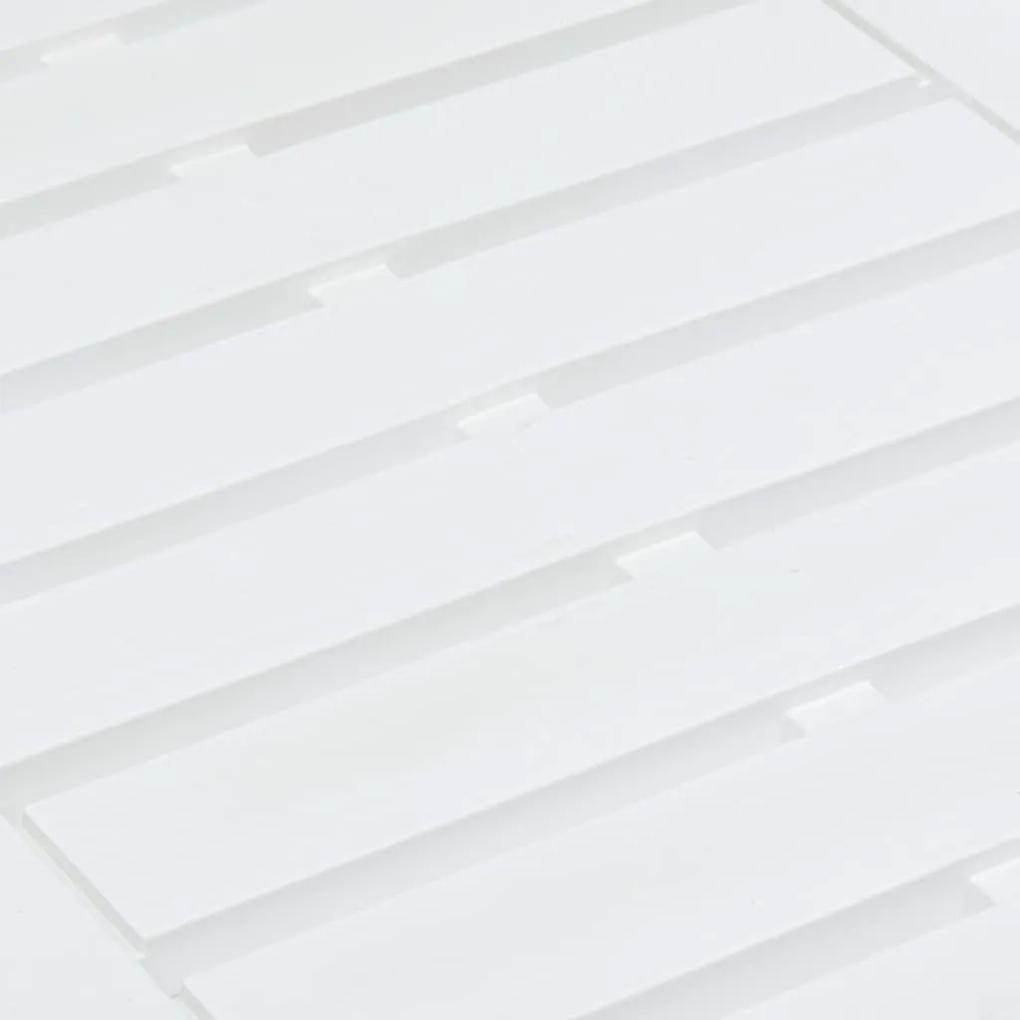 Τραπεζάκι Κήπου Λευκό 78 x 55 x 38 εκ. Πλαστικό - Λευκό
