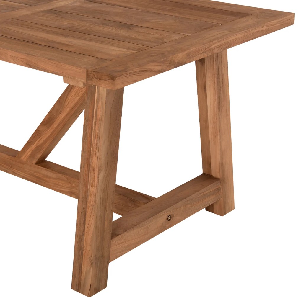 ΤΡΑΠΕΖΙ ΤΡΑΠΕΖΑΡΙΑΣ HM7922 RECYCLED TEAK ΣΕ ΦΥΣΙΚΟ ΧΡΩΜΑ 200X100X75Yεκ. - 0535034 - HM7922