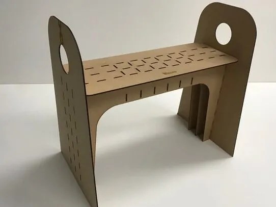 Σετ των 2 Intra απο ξύλο plywood 3mm-4mm πάχος – ξύλο καρέκλας Blanco από κόντρα πλακέ 20x25 cm INTRAVECTRY-MY554685