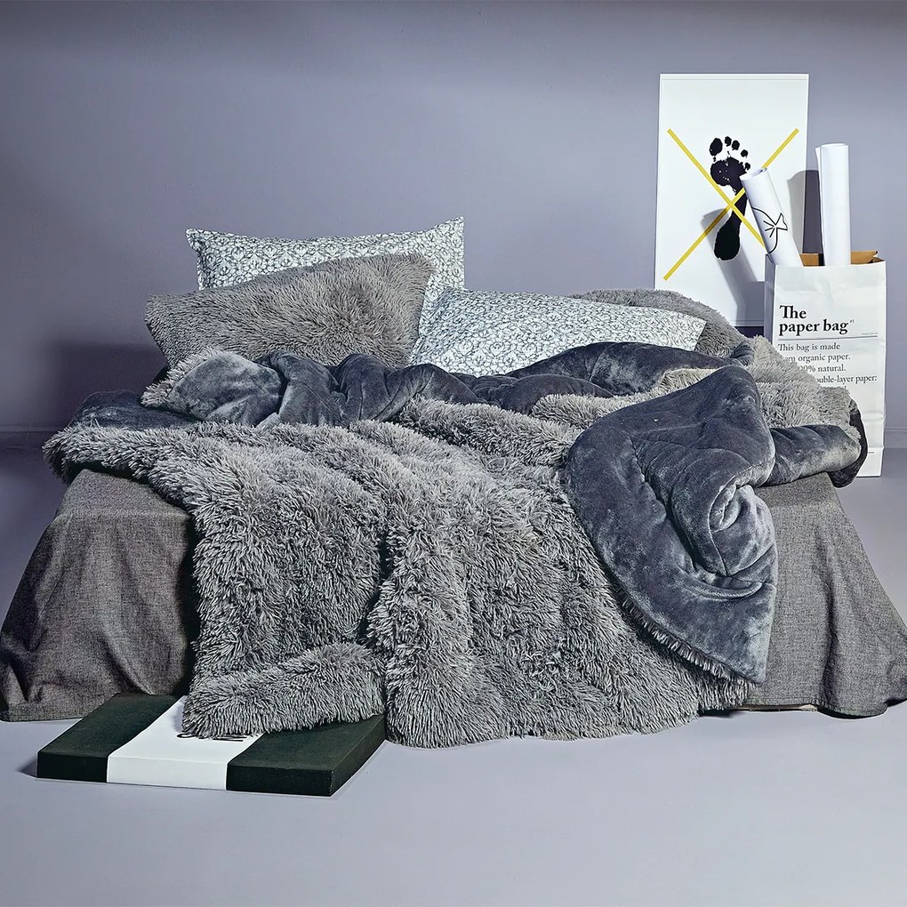 Κουβερτοπάπλωμα King Size (260x230) Kentia Stylish Calore 22 Light Grey