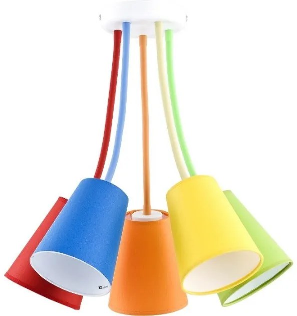 Φωτιστικό Οροφής πολύφωτο WIRE COLOUR πολύχρωμο TK Lighting-2107-Πολύχρωμο 2107