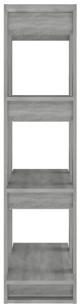 vidaXL Βιβλιοθήκη/Διαχωριστικό Χώρου Γκρι Sonoma 80 x 30 x 123,5 εκ.