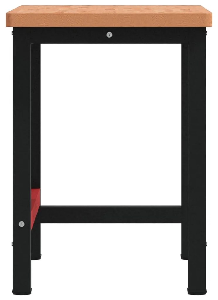 vidaXL Πάγκος Εργασίας Ορθογώνιος 100x60x83 εκ. από Μασίφ Ξύλο Οξιάς