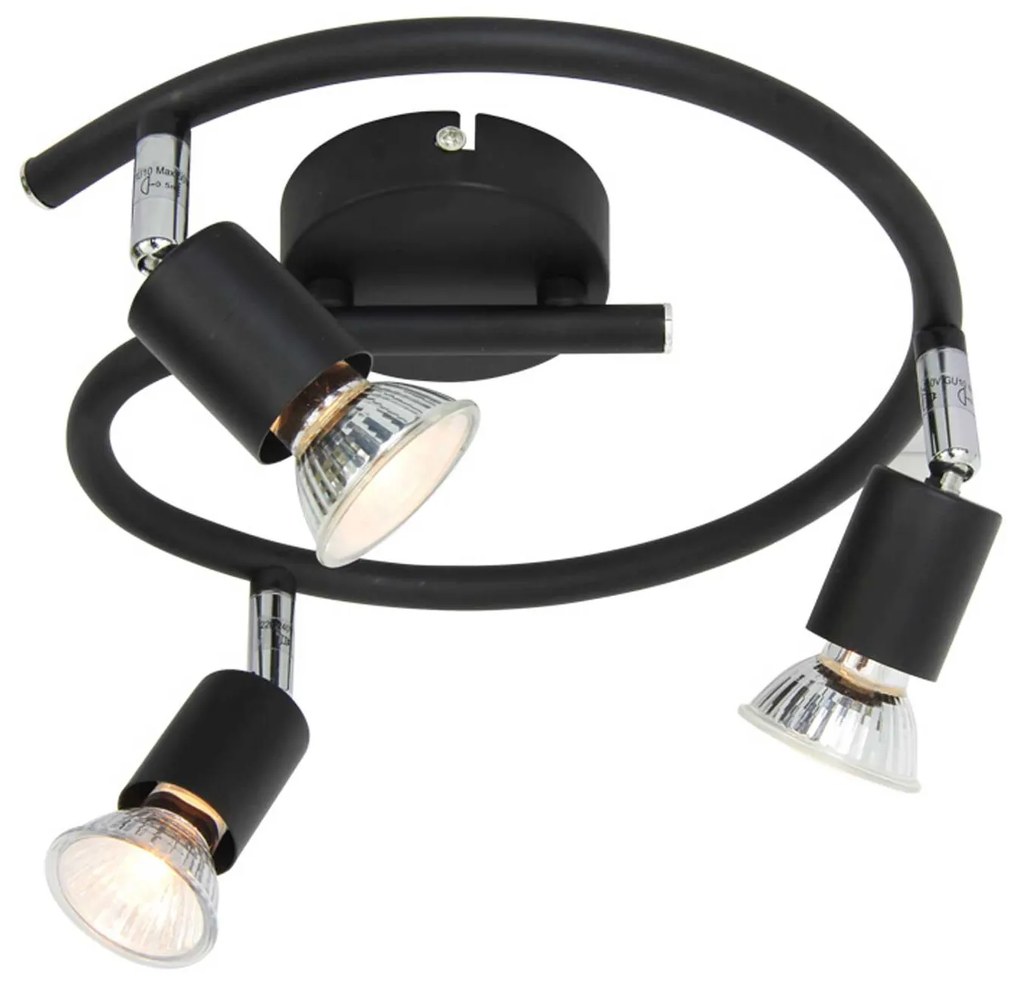 Φωτιστικό Spot Luminairies MC634BK3G Black Metal