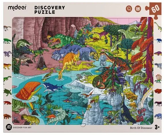 Mideer παζλ Discovery - Δεινόσαυροι 60 τεμαχίων  τμχ.