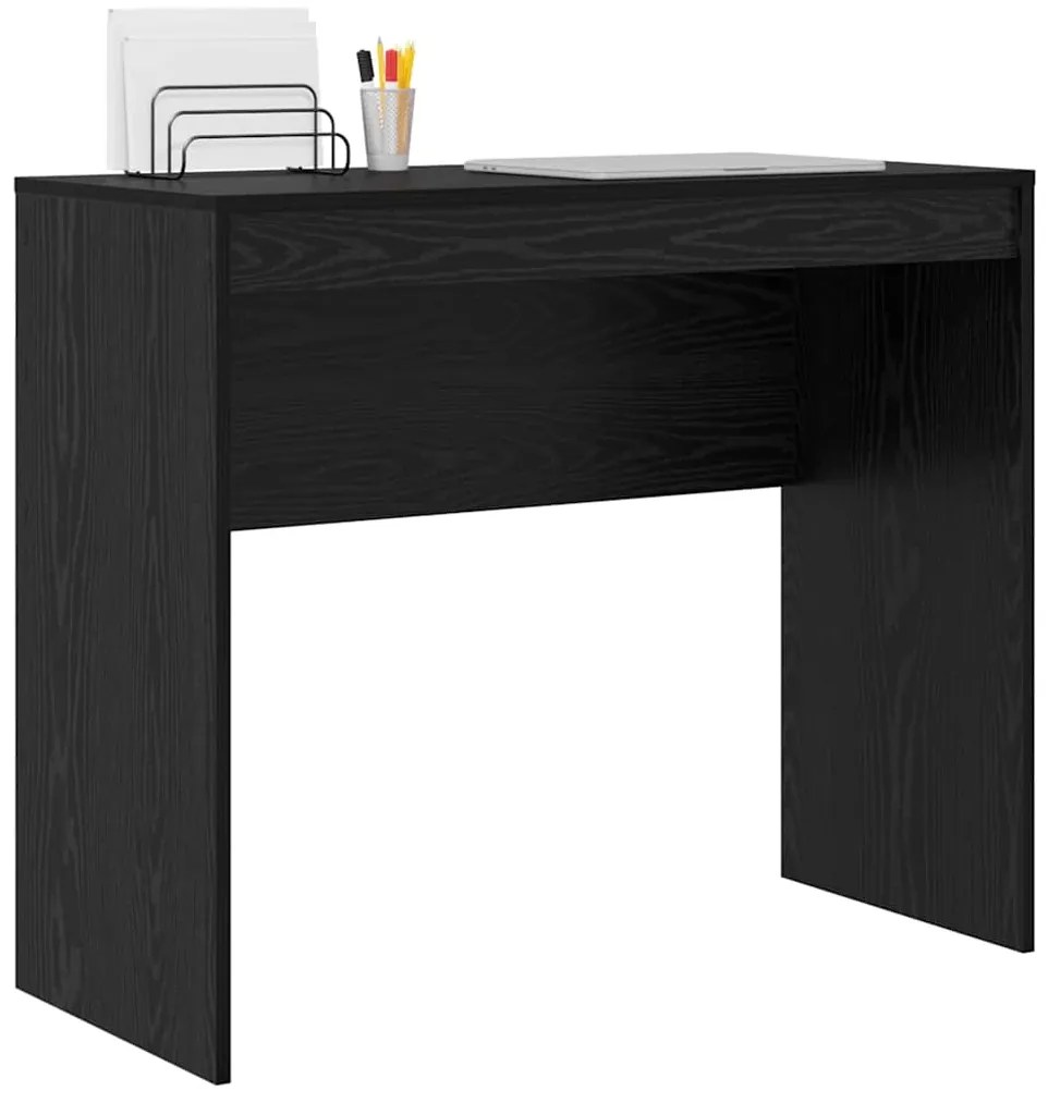 vidaXL Γραφείο Μαύρη δρυς 90 x 40 x 76 εκ. Επεξεργασμένο ξύλο